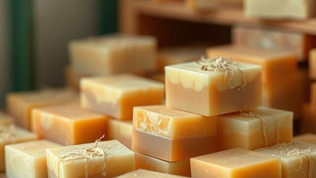 pile of soap bars
